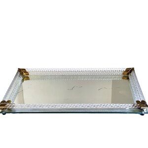 Antique and Vintage 1950s Murano Torciglioni Art Déco Tray